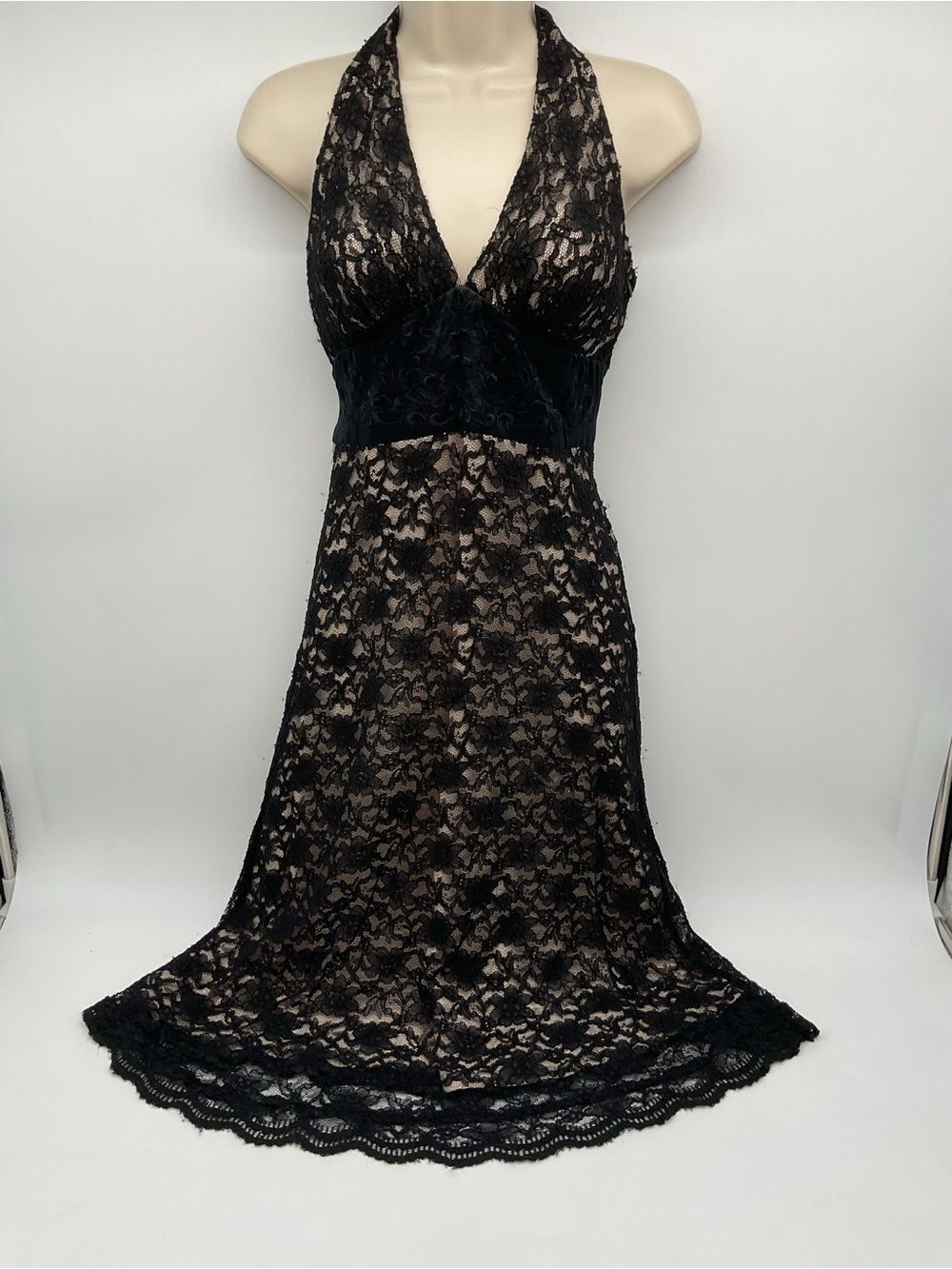 White House Black Market Lace Halter Dress